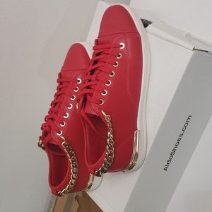 Aldo red sneakers